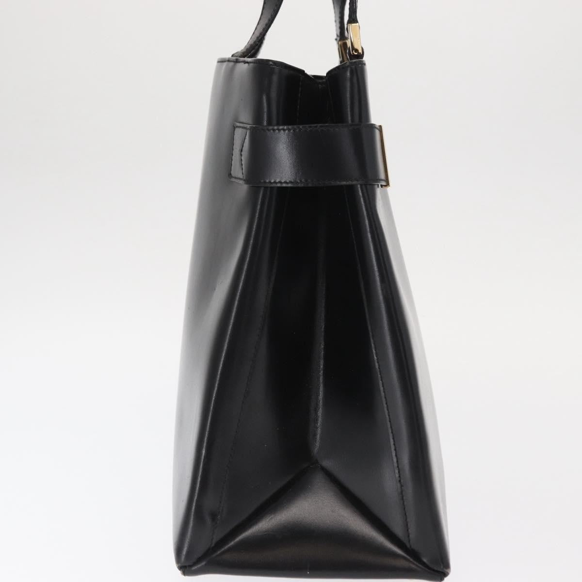 Gucci Vintage Handbag Leather, BLACK, LEATHER, Handbag
