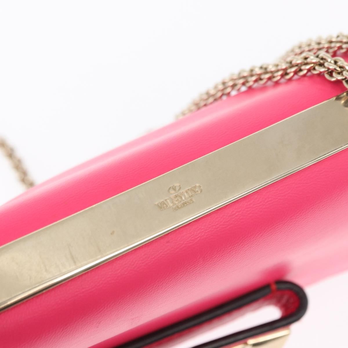 Valentino Garavani Va Va Voom Clutch Leather, Pink, Leather, Shoulder Bag