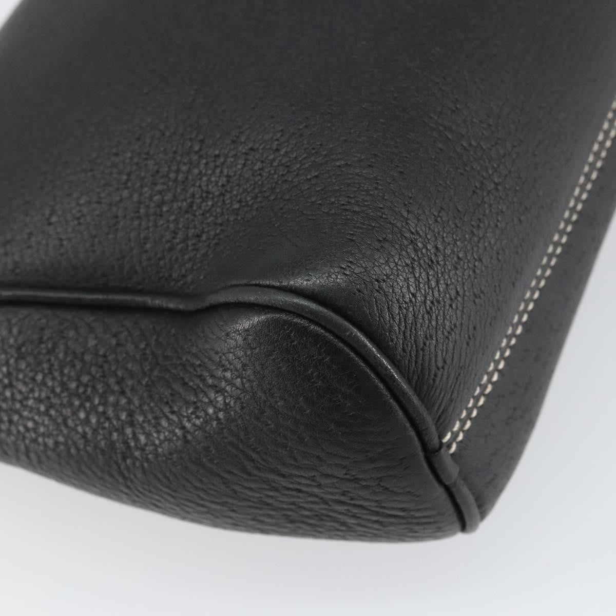 Salvatore Ferragamo Gancini Shoulder Bag Leather, BLACK, LEATHER, Shoulder bag