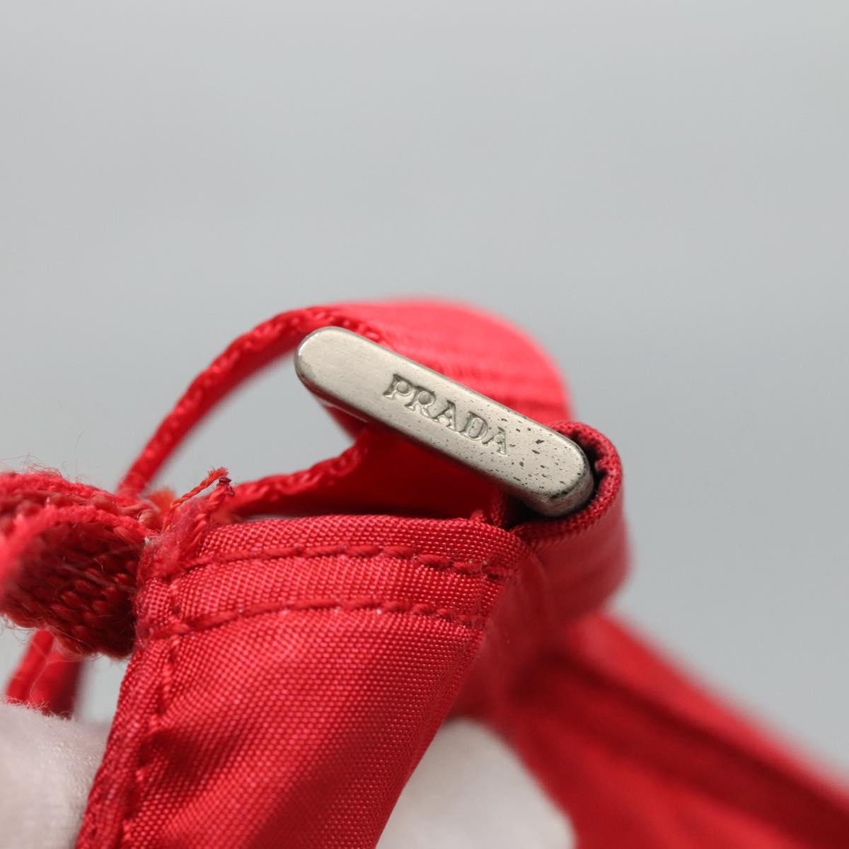 Prada Zip Top Messenger Bag Tessuto, RED, NYLON, Shoulder bag