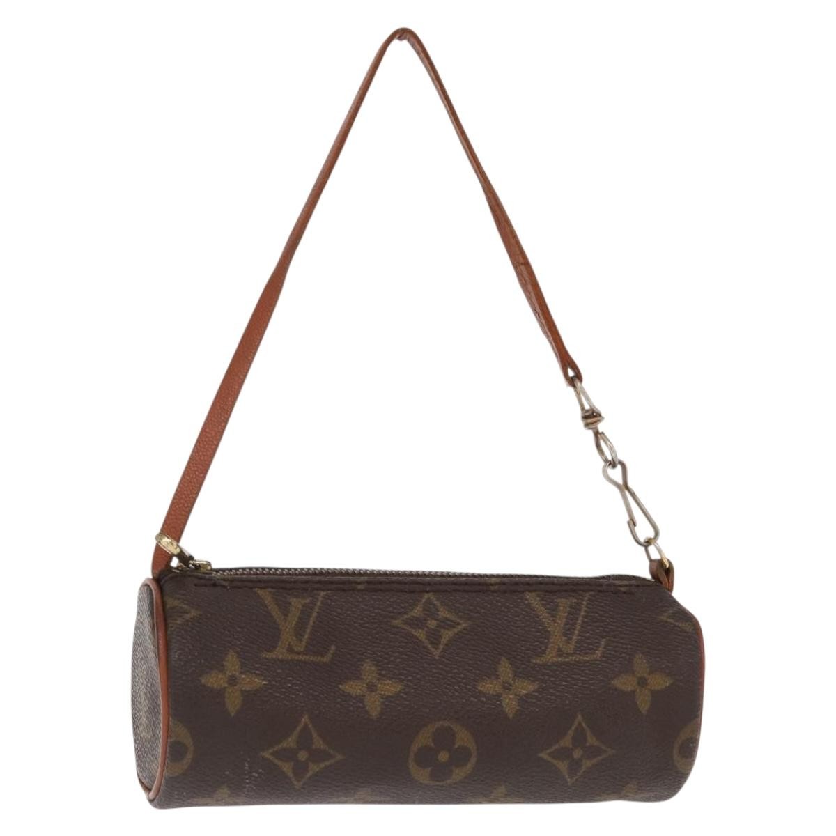 Louis Vuitton Papillon Pochette Monogram Canvas, BROWN, CANVAS, Clutche & pouche