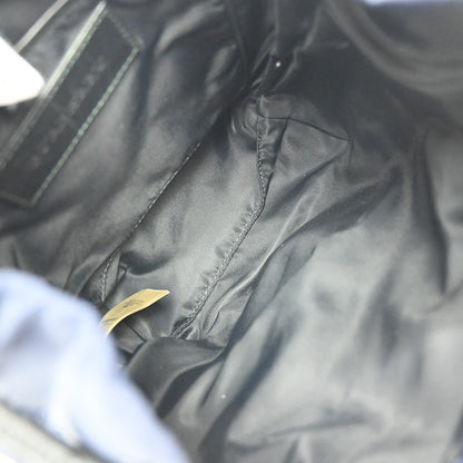 Burberry Logo Rucksack Backpack Nylon with Leather, NAVY, NYLON, Backpack