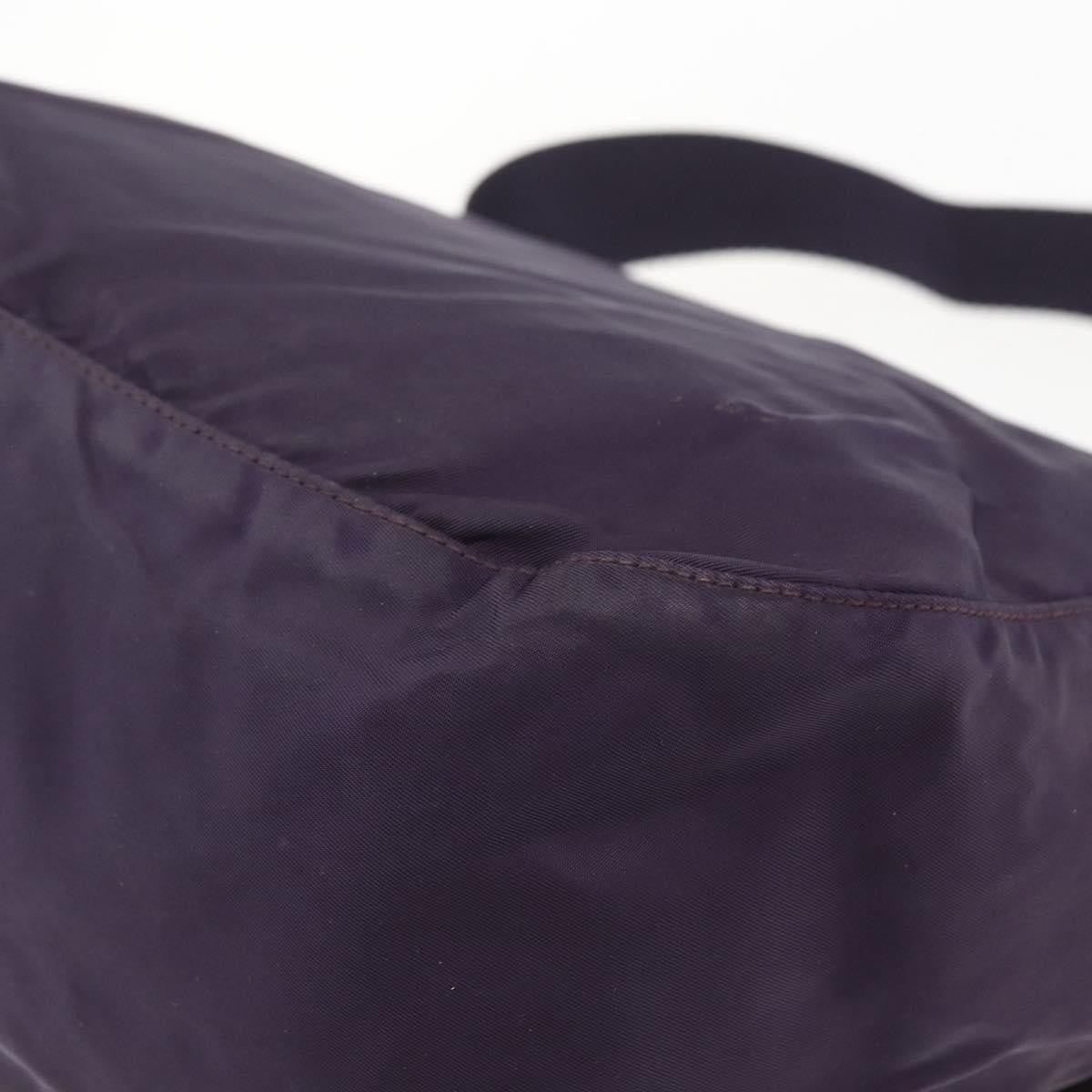 Prada Double Buckle Flap Messenger Bag Tessuto, PURPLE, NYLON, Shoulder bag