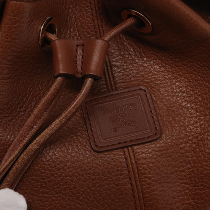 Burberry Vintage Shoulder Bag Leather, BROWN, LEATHER, Shoulder bag