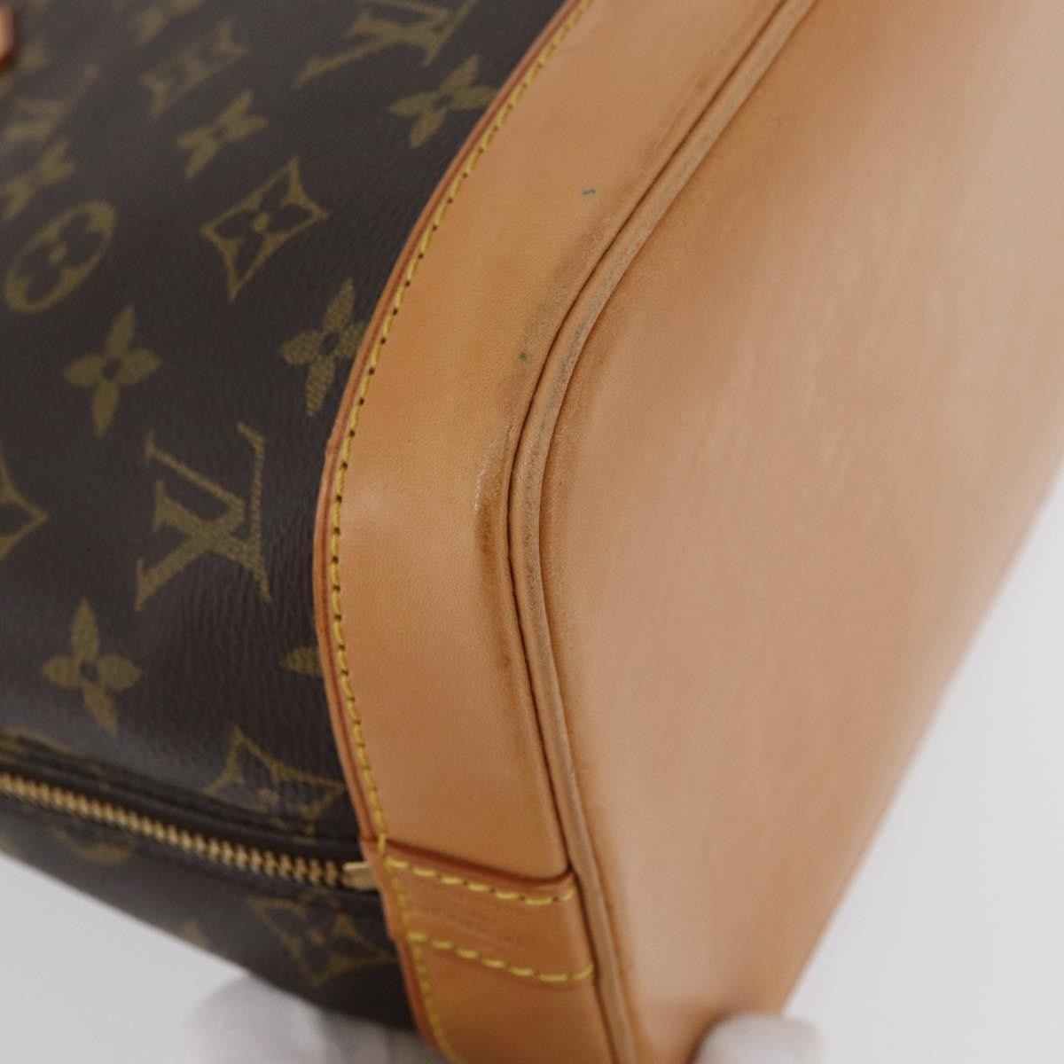 Louis Vuitton Alma Handbag Monogram Canvas, BROWN, CANVAS, Handbag