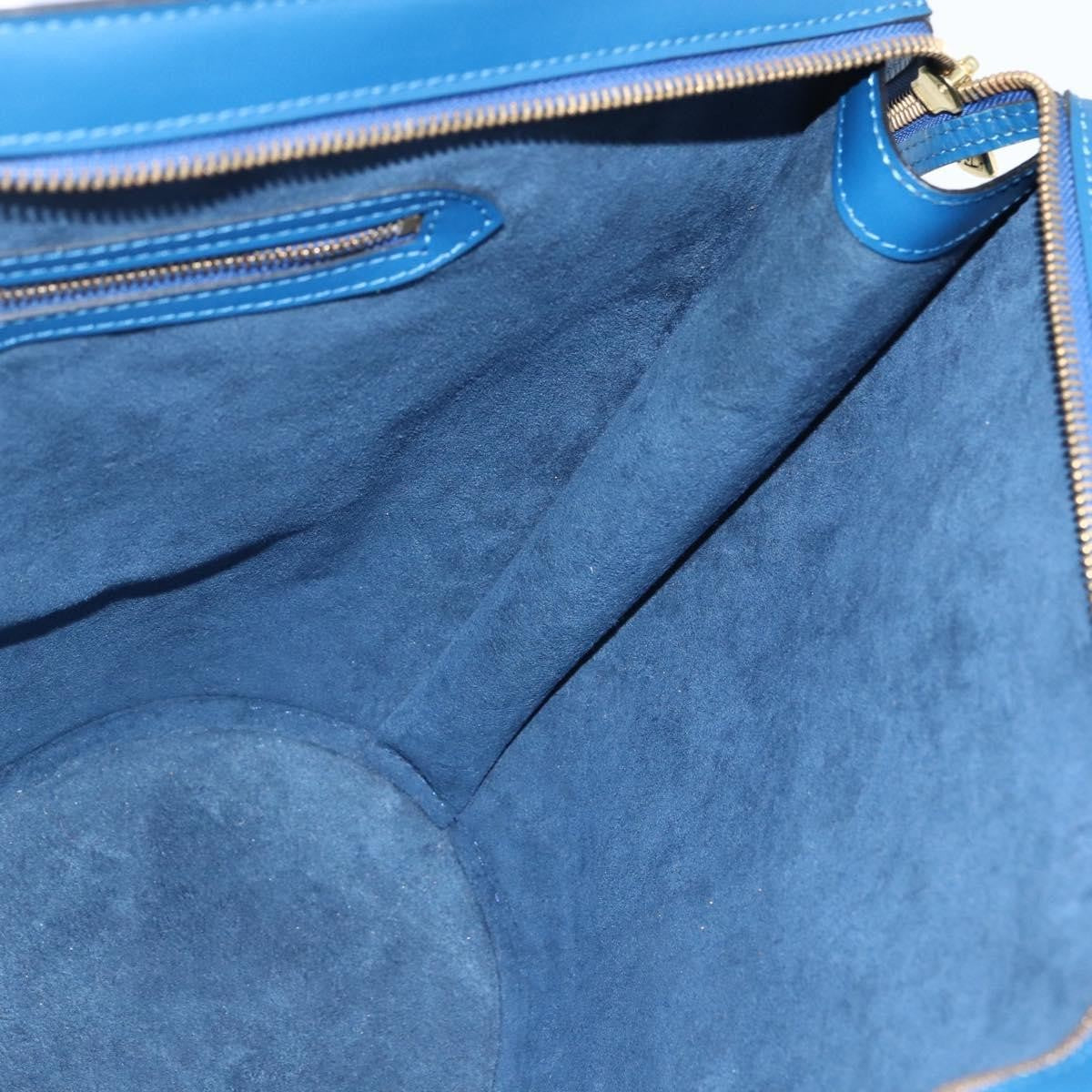 Louis Vuitton Saint Jacques Handbag Epi Leather, BLUE, LEATHER, Shoulder bag