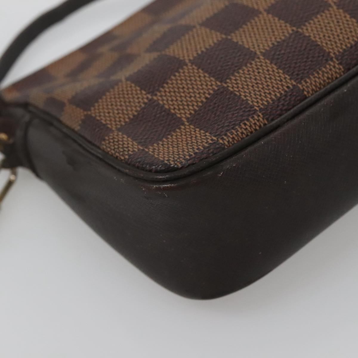 Louis Vuitton Trousse Make Up Bag Damier, BROWN, CANVAS, Clutche & pouche