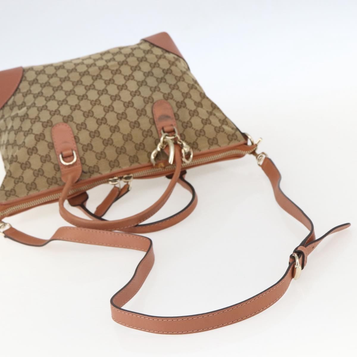 Gucci Vintage tote Canvas, BROWN, CANVAS, Tote bag
