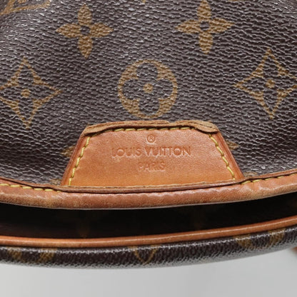 Louis Vuitton Menilmontant Handbag Monogram Canvas, BROWN, CANVAS, Shoulder bag