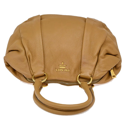 Prada Tote Vitello Daino Vitello Daino, Beige, Leather, Shoulder Bag