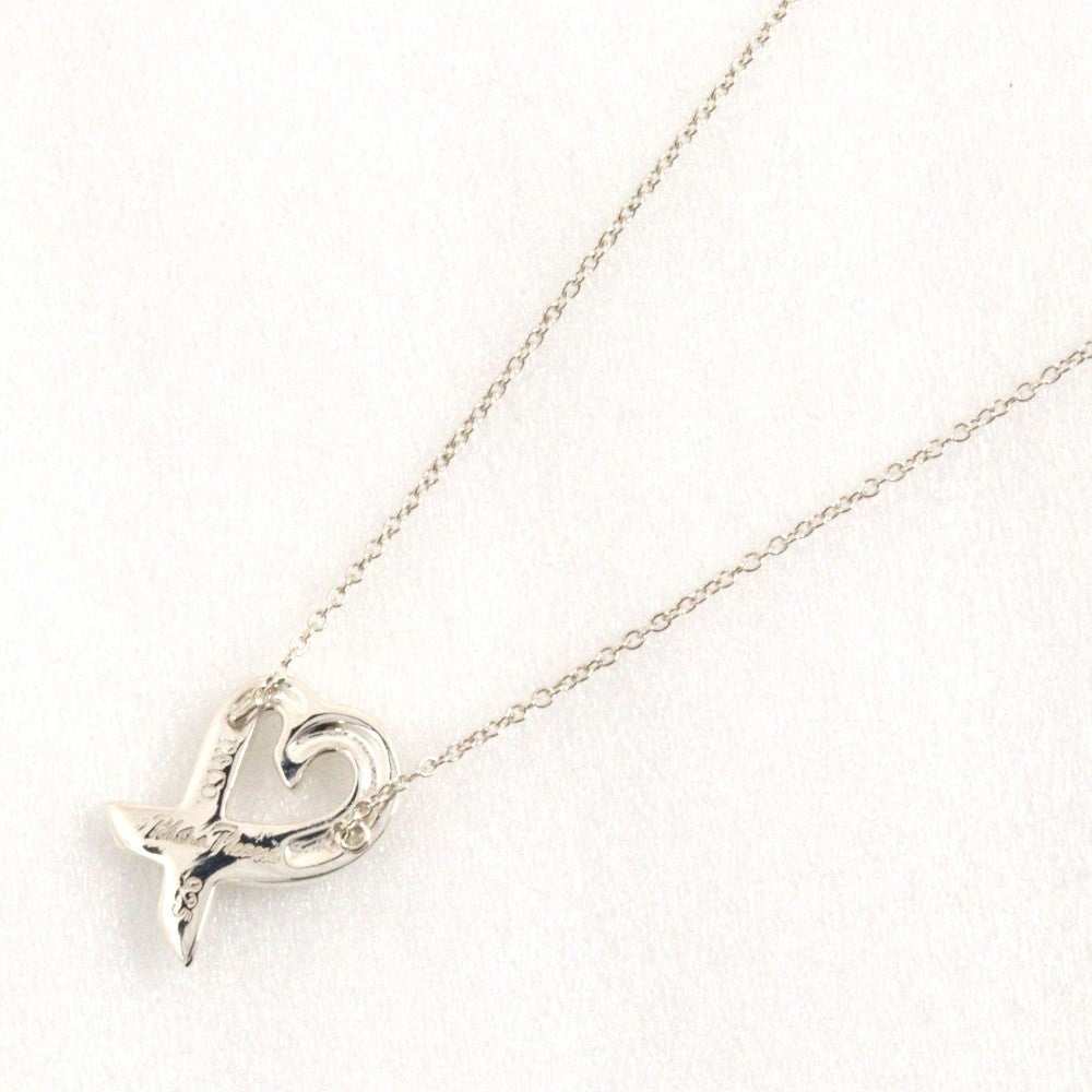 Tiffany & Co. Paloma Picasso Loving Heart Pendant Necklace Silver 925, SILVER, SILVER, Necklace