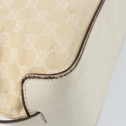 Gucci Belted Bucket Tote GG Canvas with Leather, BEIGE, CANVAS, Tote bag