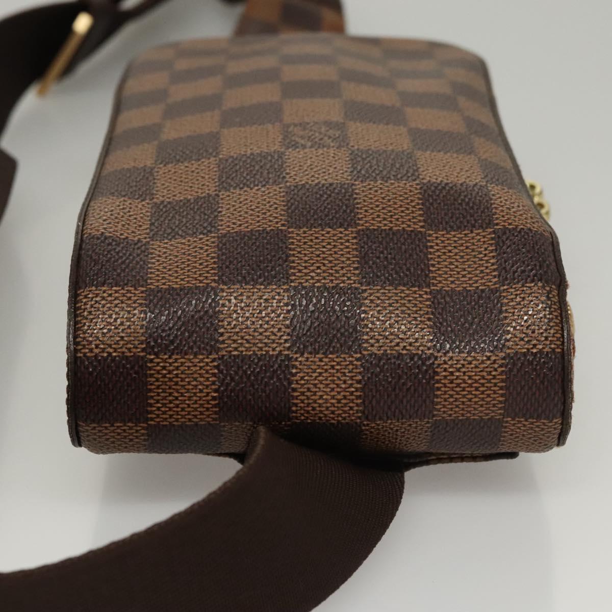 Louis Vuitton Geronimos Waist Bag Damier, BROWN, CANVAS, Travel bag