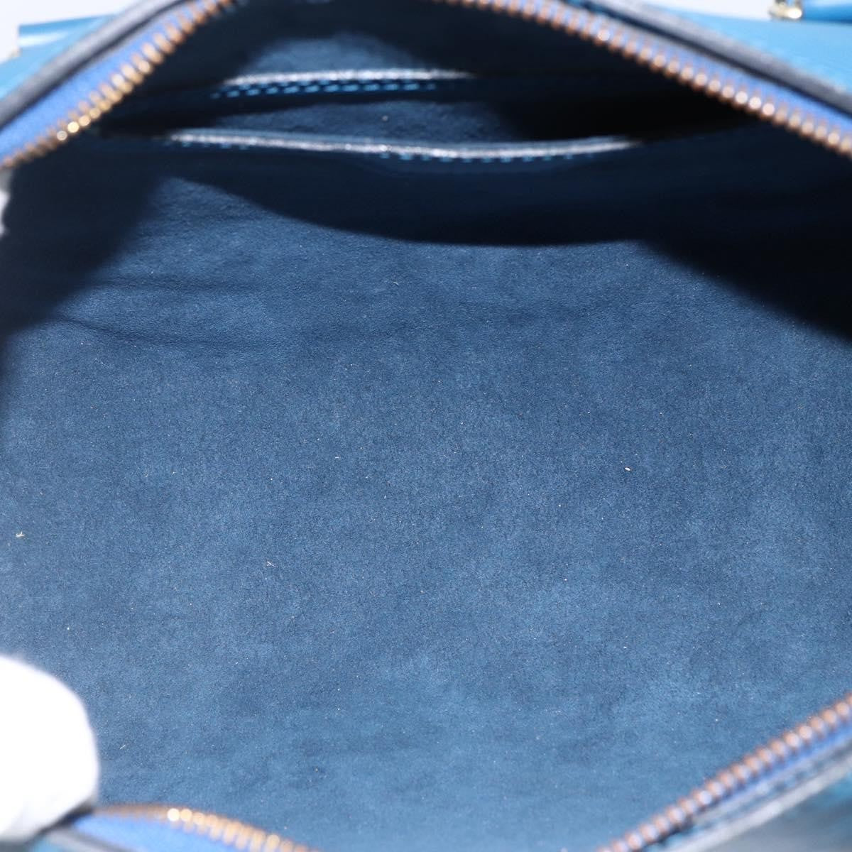 Louis Vuitton Soufflot Handbag Epi Leather, BLUE, LEATHER, Shoulder bag