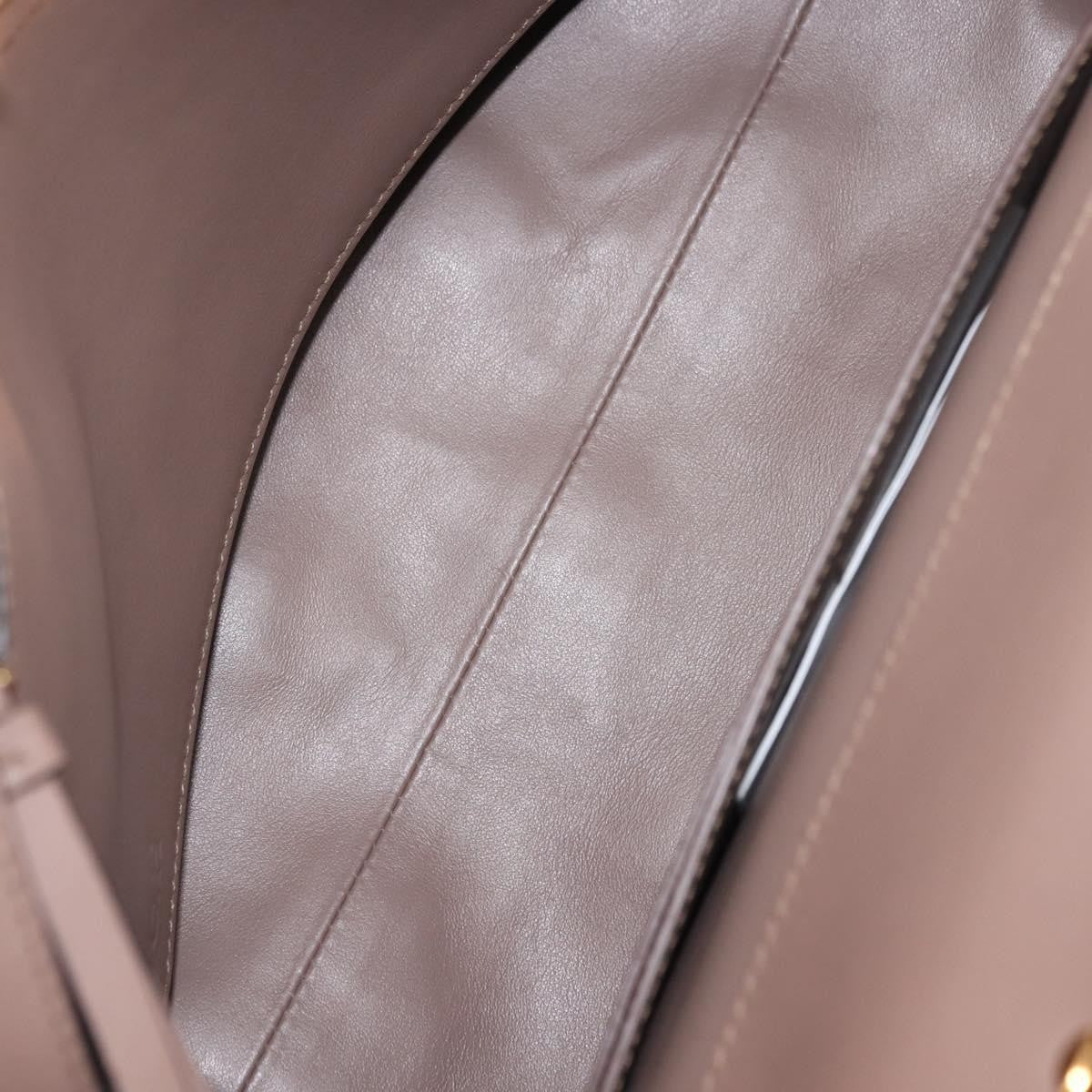 Salvatore Ferragamo Studio Satchel Leather, BEIGE, LEATHER, Handbag