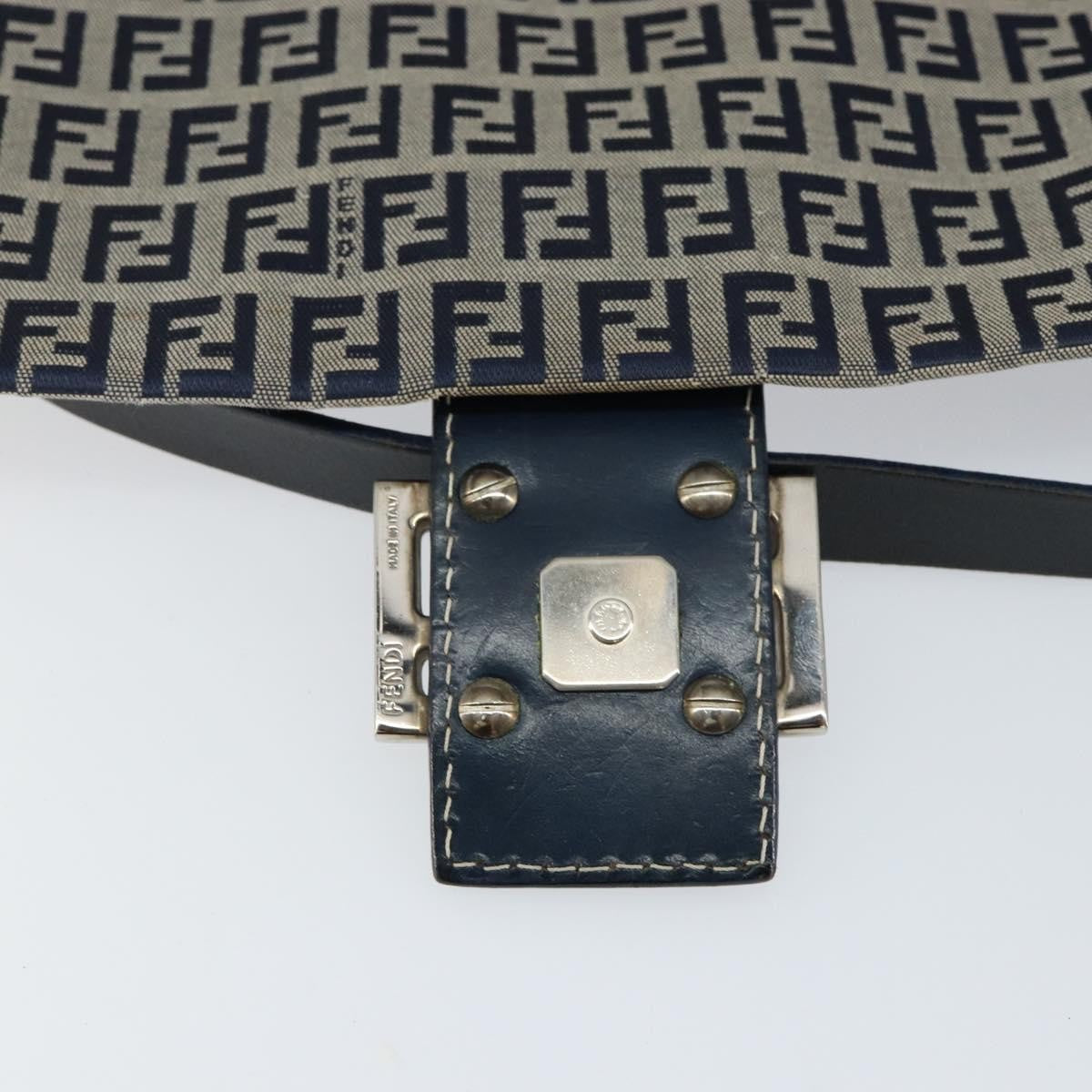 Fendi Mama Forever Bag Zucchino Canvas, NAVY, CANVAS, Tote bag