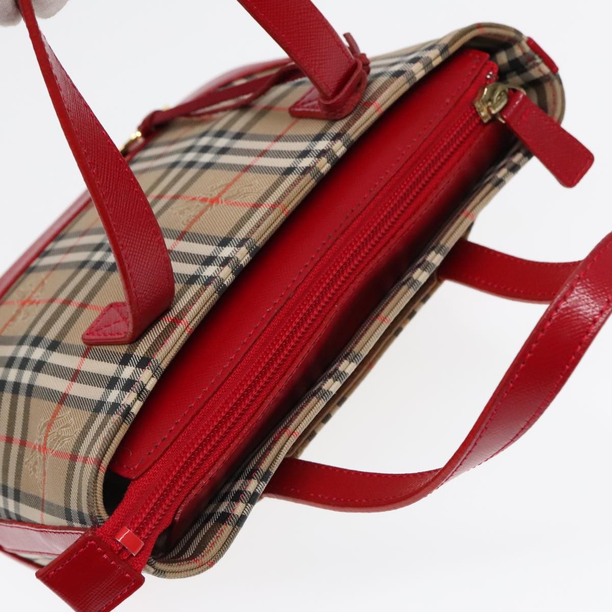 Burberry Nova Check Handbag Nova Check Canvas, BEIGE, CANVAS, Handbag