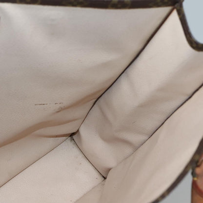 Louis Vuitton Sac Plat Bag Monogram Canvas, BROWN, CANVAS, Handbag