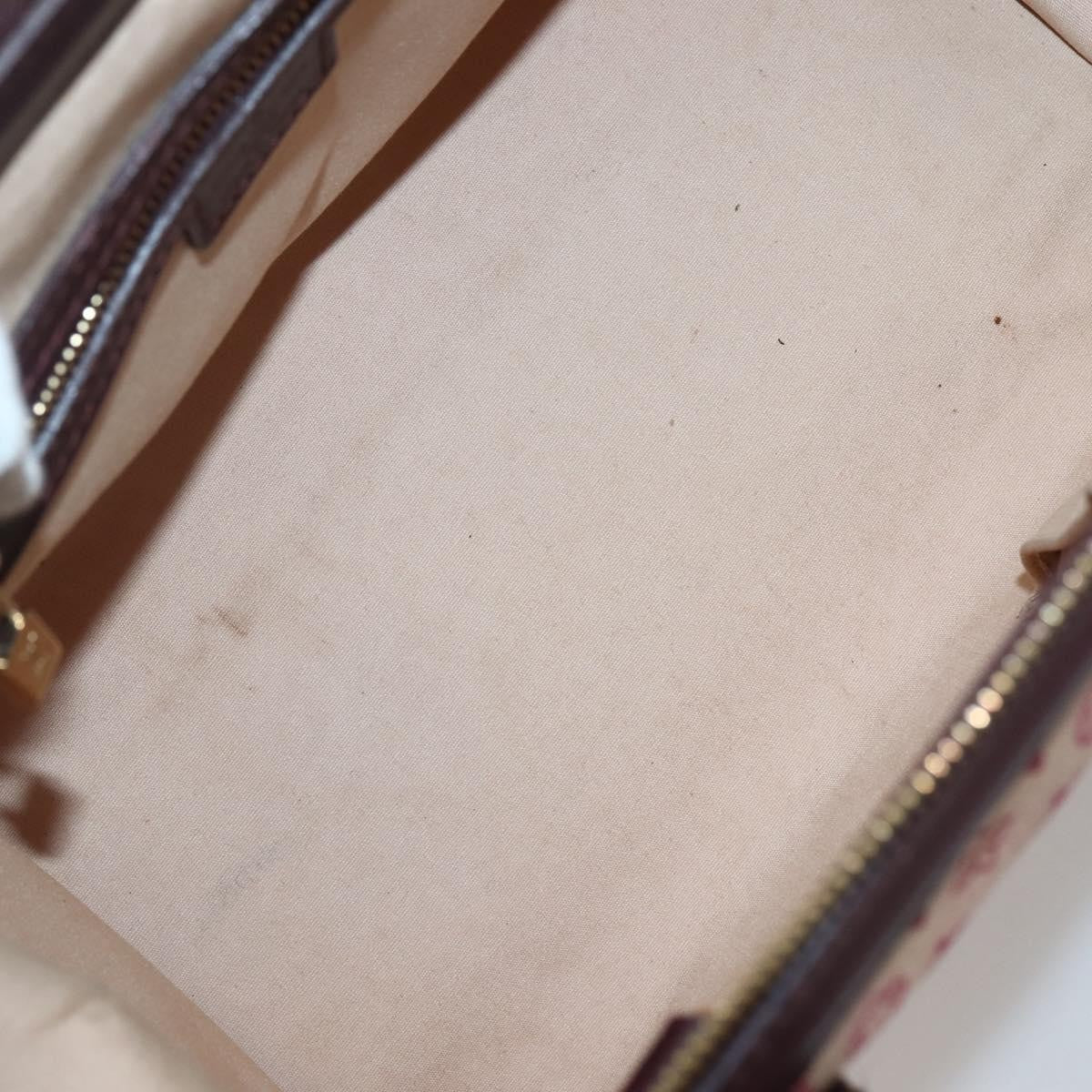 Louis Vuitton Josephine Handbag Mini Lin, RED, CANVAS, Handbag