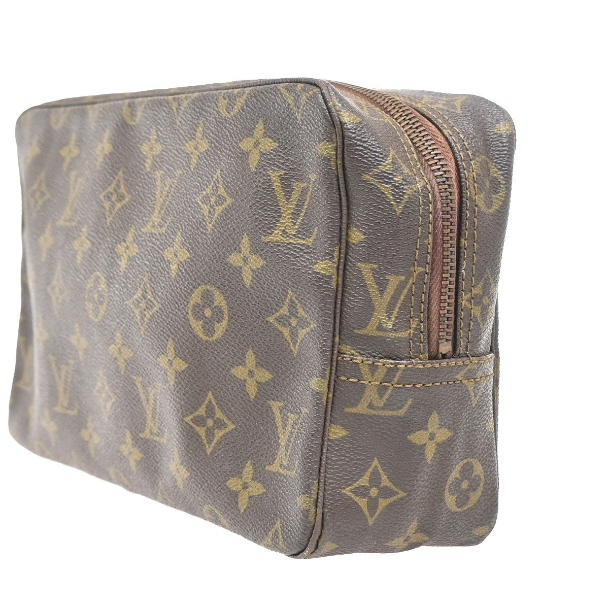 Louis Vuitton Trousse Toilette Monogram Canvas, BROWN, LEATHER, Clutche & pouche