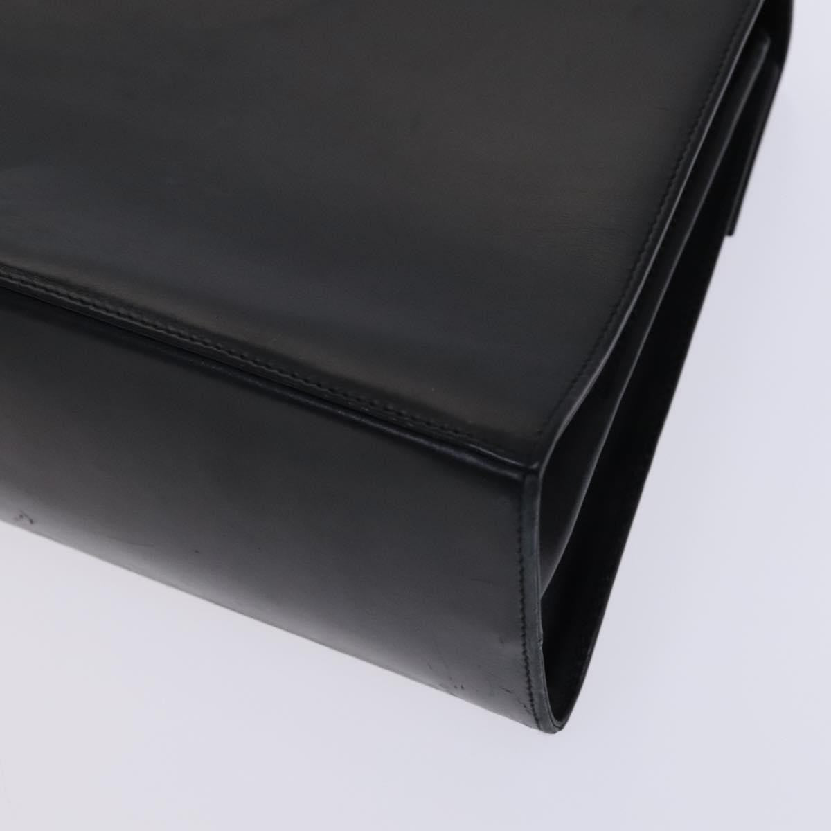 Salvatore Ferragamo Gancini Convertible Top Handle Bag Leather, BLACK, LEATHER, Handbag