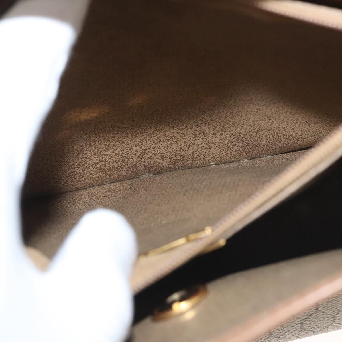 Christian Dior Vintage Honeycomb Handbag Canvas Leather, BEIGE, CANVAS, Handbag