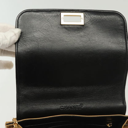 Chanel Chocolate Bar Flap Bag Quilted Lambskin, BEIGE, LEATHER, Shoulder bag