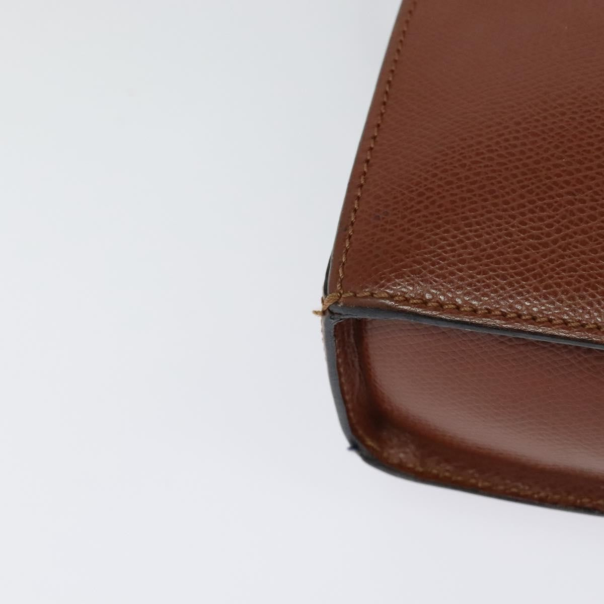 Celine Flap Shoulder Bag Leather, BROWN, LEATHER, Shoulder bag