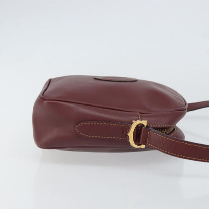 cartier Must de Cartier Shoulder Bag Leather, BURGUNDY, LEATHER, Shoulder bag
