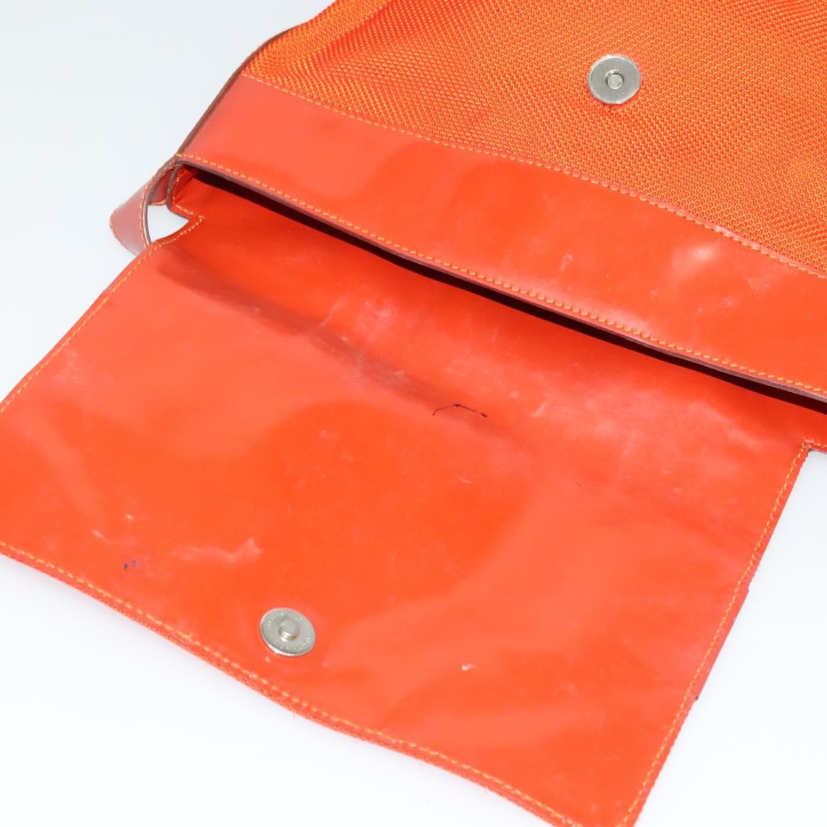 Celine Shoulder Bag Canvas, ORANGE, CANVAS, Shoulder bag