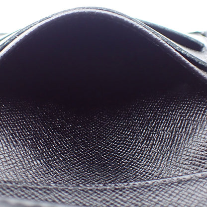 Louis Vuitton Porte Monnaie Billet Carte Crédit Leather, BLACK, LEATHER, Wallets