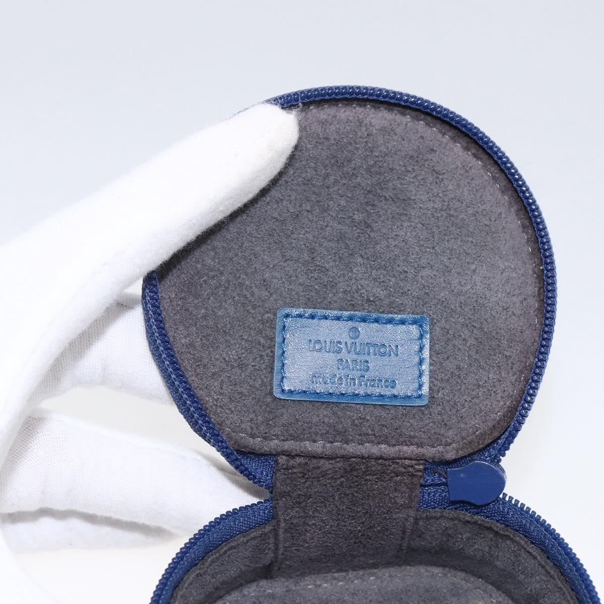 Louis Vuitton Ecrin Bijoux Jewelry Case Epi Leather, BLUE, LEATHER, Clutche & pouche