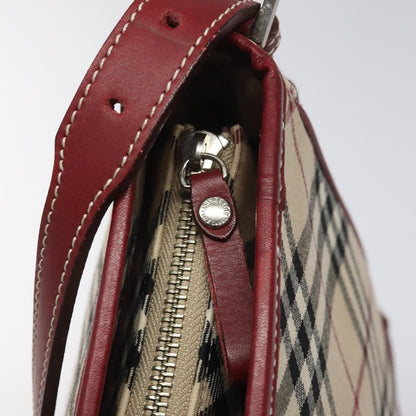Burberry Shoulder Bag Nova Check Canvas, BEIGE, CANVAS, Shoulder bag