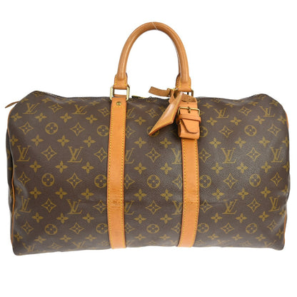 Louis Vuitton Keepall Bag Monogram Canvas, Brown, Canvas, Travel Bag