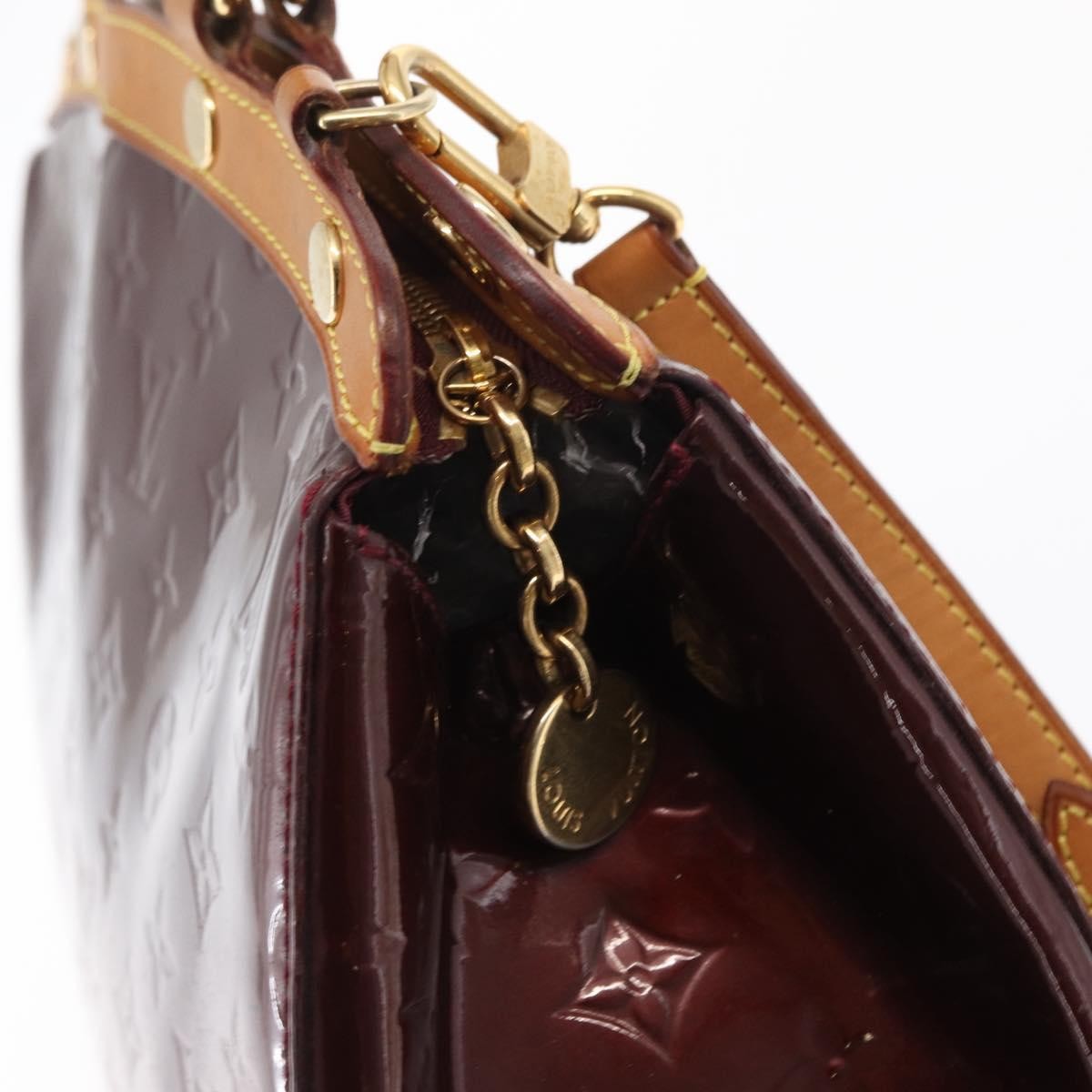 Louis Vuitton Brea Handbag Monogram Vernis, BURGUNDY, PATENT_LEATHER, Handbag