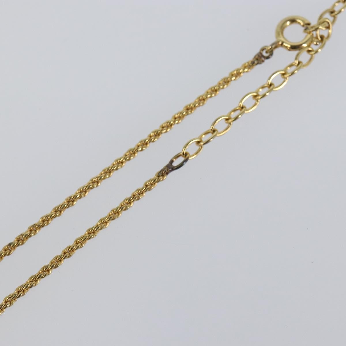 Christian Dior CD Pendant Necklace Metal, GOLD, METAL, Necklace