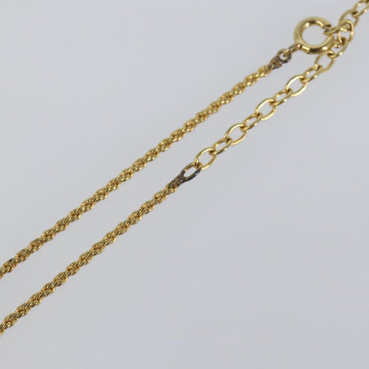 Christian Dior CD Pendant Necklace Metal, GOLD, METAL, Necklace