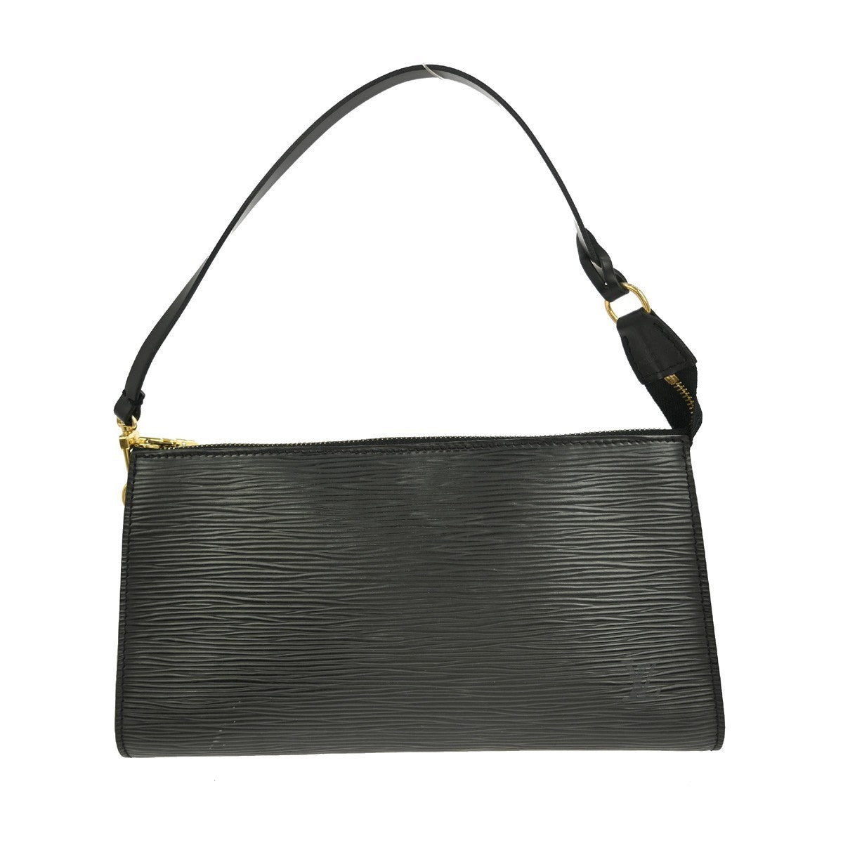 Louis Vuitton Pochette Accessoires Epi Leather, BLACK, LEATHER, Clutche & pouche