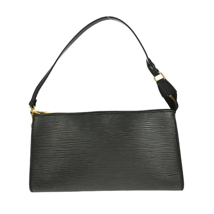 Louis Vuitton Pochette Accessoires Epi Leather, BLACK, LEATHER, Clutche & pouche