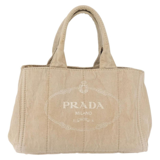 Prada Canapa Tote Canvas, Beige, Canvas, Tote Bag