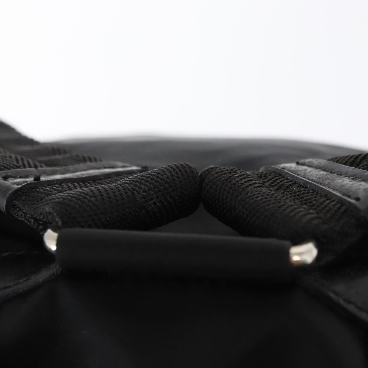 Prada Double Front Pocket Backpack Tessuto, BLACK, NYLON, Backpack