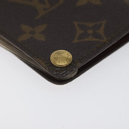 Louis Vuitton Porte Cartes Pression Card Case Monogram Canvas, BROWN, CANVAS, Card Holders