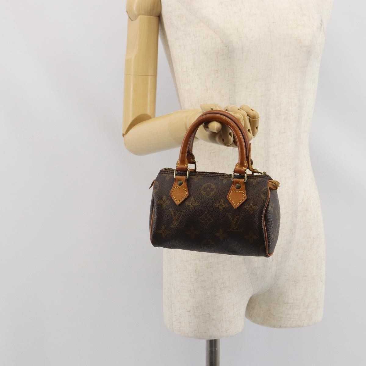 Louis Vuitton Speedy Mini HL Handbag Monogram Canvas, BROWN, CANVAS, Handbag