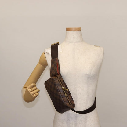 Louis Vuitton Geronimos Waist Bag Damier, BROWN, CANVAS, Shoulder bag