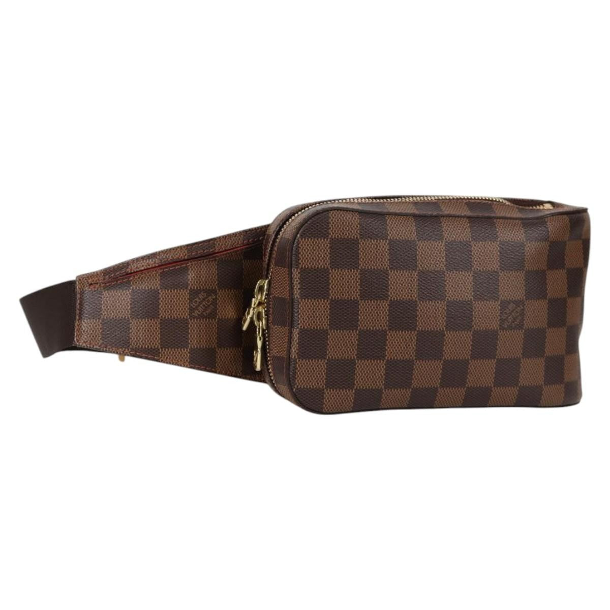 Louis Vuitton Geronimos Waist Bag Damier, BROWN, CANVAS, Travel bag