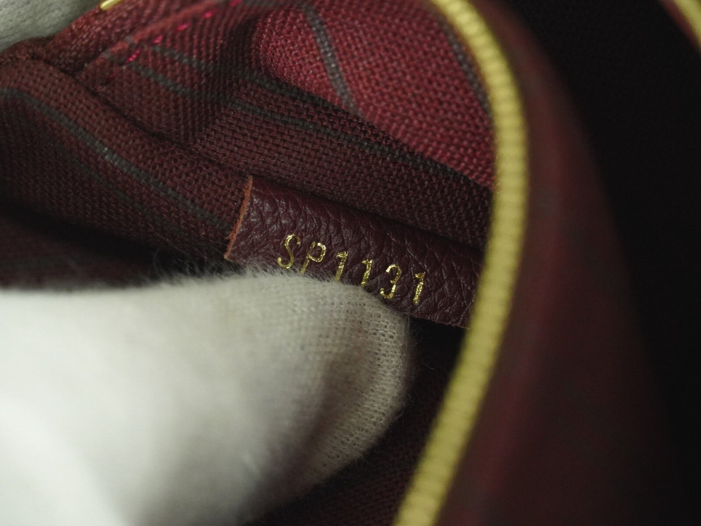 Louis Vuitton Lumineuse Handbag Monogram Empreinte Leather, BURGUNDY, LEATHER, Handbag