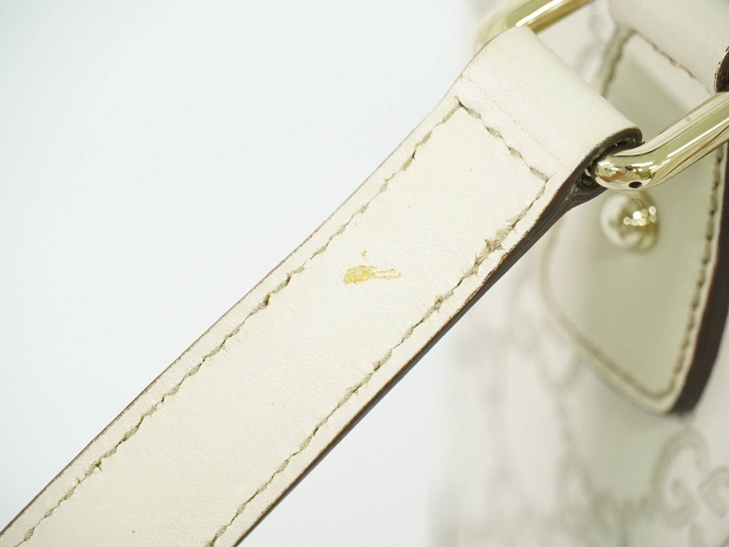 Gucci Treasure Tote Guccissima Leather, ECRU, LEATHER, Handbag