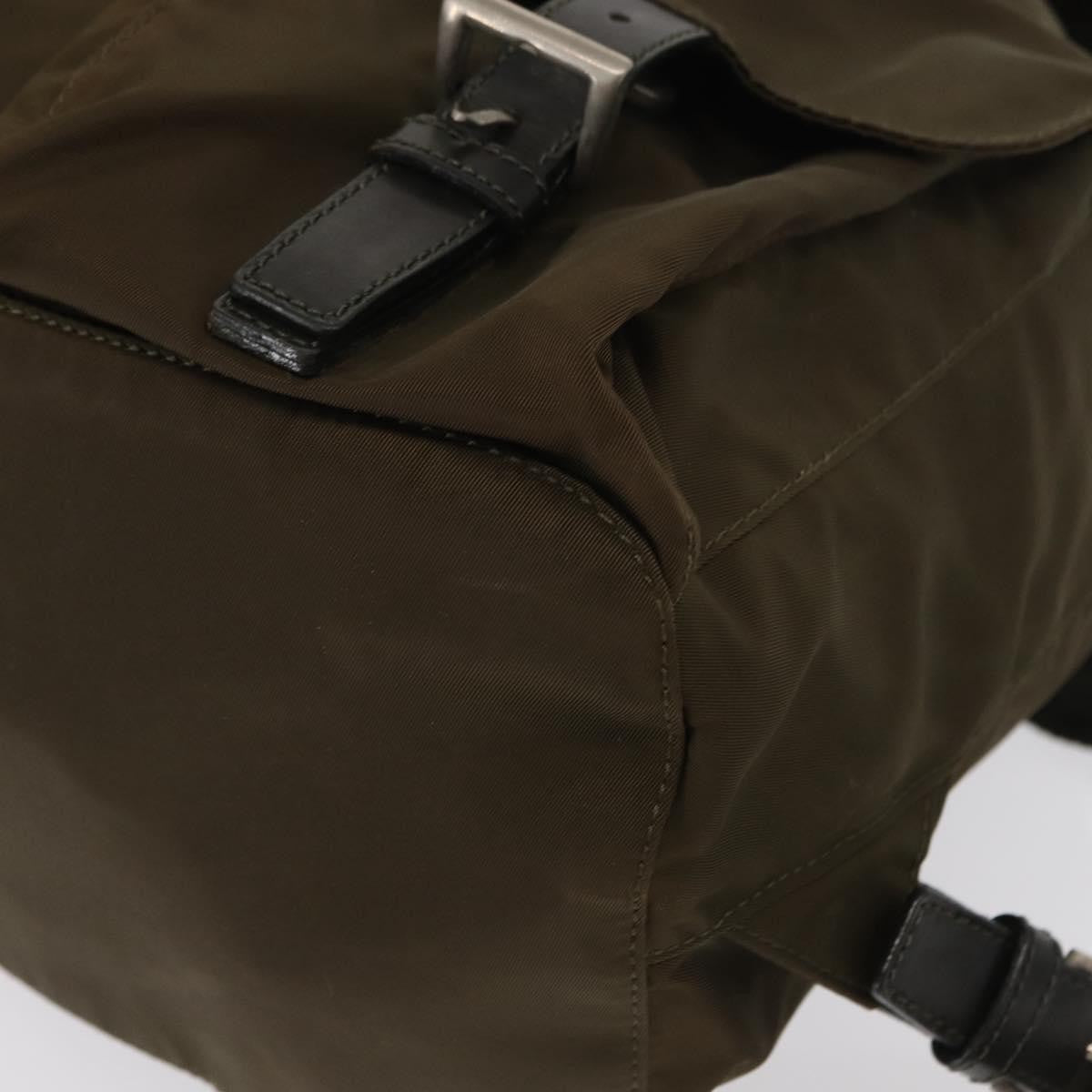 Prada Sac à dos Re-nylon nylon, KHAKI, NYLON, Backpack