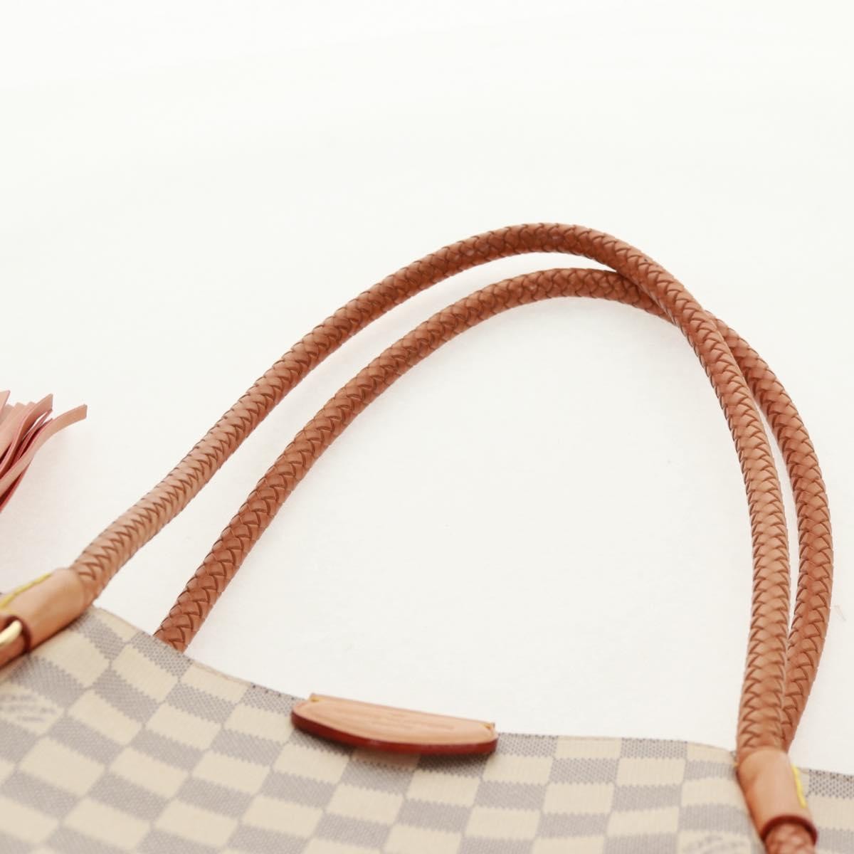 Louis Vuitton Propriano Handbag Damier, WHITE, CANVAS, Tote bag