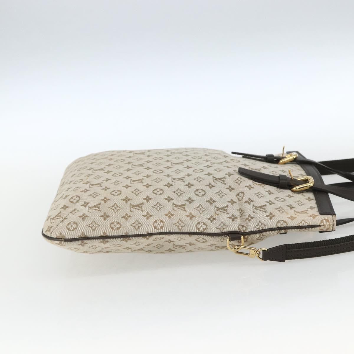 Louis Vuitton Francoise handbag Mini lin, KHAKI, CANVAS, Tote bag